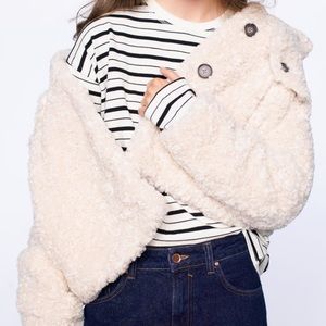 Fleece Overshirt- brand new women’s Zara jacket